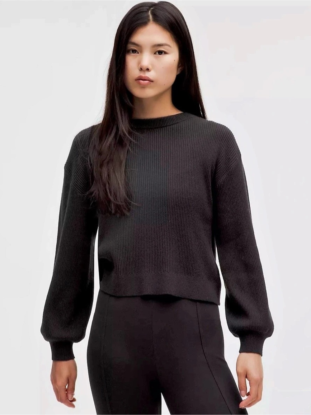 Lululemon Reversible Crossover Sweater in Black